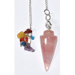 Rose Quartz 7 Chakra pendulum