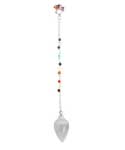 Selenite 7 Chakra pendulum