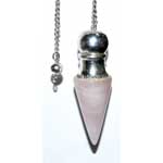 Rose Quartz chambered pendulum