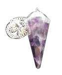 6-sided Amethyst pendulum