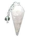 6-sided Rose Quartz pendulum