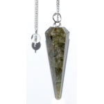 6-sided Labradorite pendulum