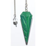 6-sided Malachite pendulum