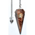 6-sided Garnet pendulum