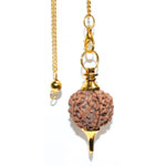 Gold Rudraksha pendulum