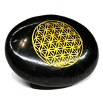 Tourmailne Flower of Life palm stone