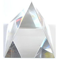 10cm Crystal  pyramid