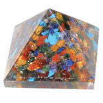 25-30mm Orgone Mixed Stone pyramid