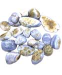 1 lb Agate, Blue Lace tumbled stones 15-30mm