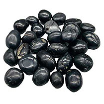 1 lb Agni Manitite, Black tumbled stones 20-22mm