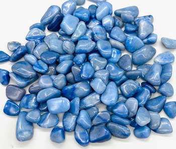 1 lb Aventurine, Blue tumbled stones-Azuregreen