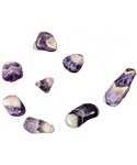 1 lb Amethyst, Chevron tumbled stones