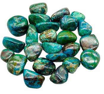 1 lb Chrysocolla tumbled stones