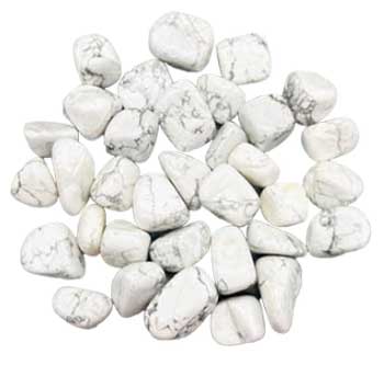 1 lb Howlite, White tumbled stones