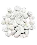 1 lb Howlite, White tumbled stones