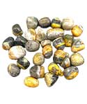 1 lb Jasper, Bumble Bee tumbled stones