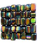 1 lb Hematite Rainbow Magnetic tumbled stones