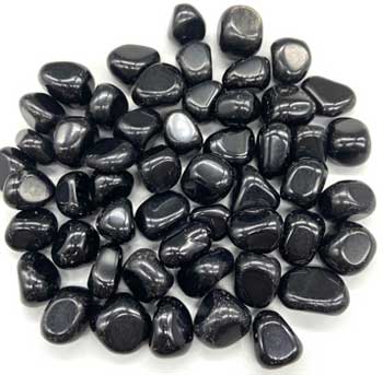 1 lb Obsidian, Black tumbled stones