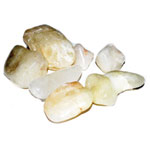 1 lb Quartz, Sulfur tumbled stones