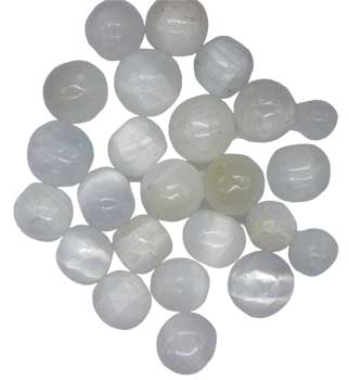 1 lb Selenite tumbled stones