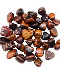 1 lb Tiger Eye, Red tumbled stones