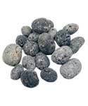 1 lb Agni, Black untumbled stones