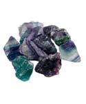 1 lb Fluorite, Rainbow untumbled stones