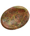 Unakite worry stone