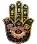 Gold & Black Hamsa incense burner