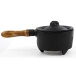 Cast Iron Burner w/ Wooden Handle