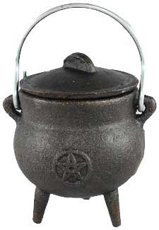 Pentagram cast iron Cauldron 3