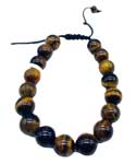 10mm Tiger Eye, Yellow bracelet