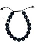 10mm Turmaline, Black bracelet