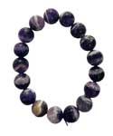 12mm Amethyst, Chevron bracelet