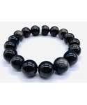 12mm Obsidian, Smoky bracelet