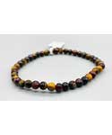 4mm Tiger Eye Tri Color bracelet