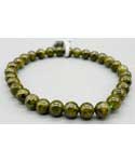 5-6mm Garnet, Green bracelet