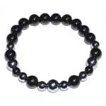 6mm Terahertz & Black Tourmaline bracelet