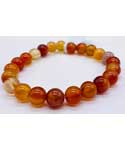 8mm Agate, Red bracelet