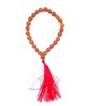 8mm Rudraksha w Tassel bracelet