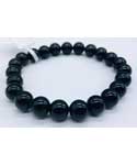 8mm Obsidian, Black bracelet