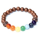 8mm 7 Chakra Copper beads