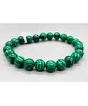 8mm Malachite, synthetic bracelet