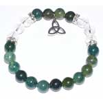 8mm Moss, Green/ Triquetra