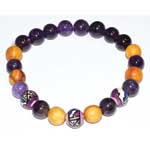 8mm Palo Santo Amethyst bracelet