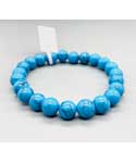 8mm Turquoise, synthetic bracelet