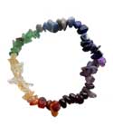 7 Chakra chip bracelet