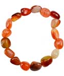 Carnelian gemstone bracelet