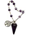 Amethyst pendulum bracelet