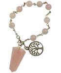 Rose Quartz pendulum bracelet